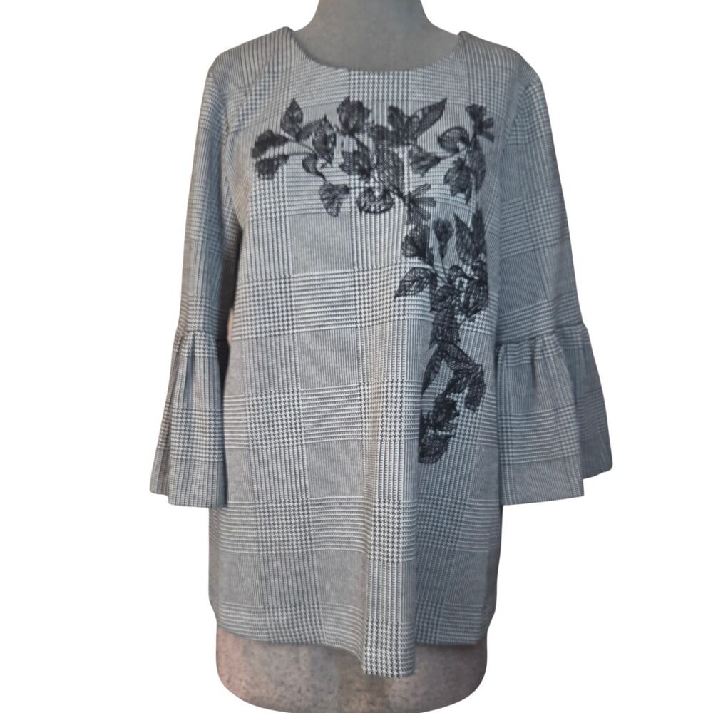 Calvin Klein Bell Sleeve Blouse Size Medium